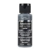 DECOART AMERICANA MULTI SURFACE SATIN ACRYLIC PAINT - 59 ML (2 OZ) - PEWTER (569)